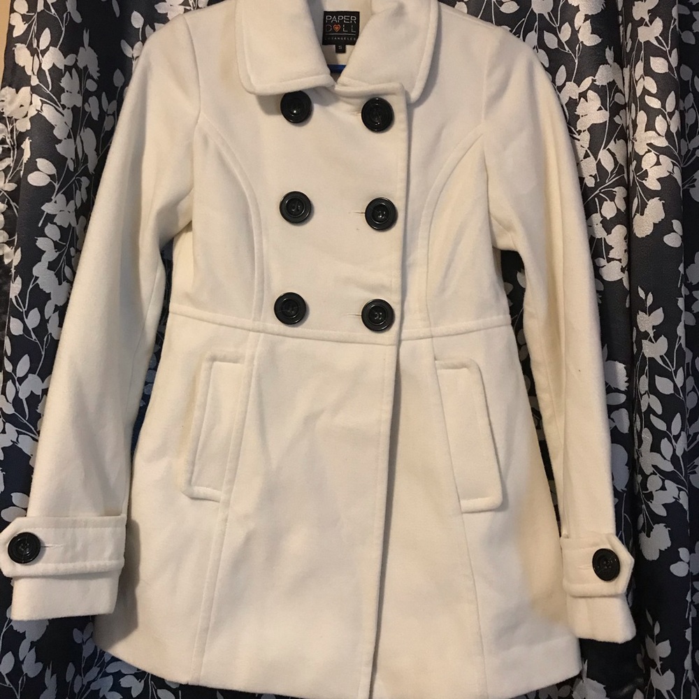 Cream colored coat